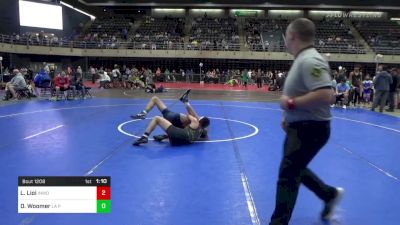 120 lbs Round Of 16 - Landyn Lioi, Inwood vs Deegan Woomer, La Plata