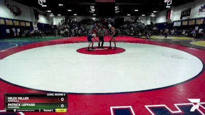 106 lbs Cons. Round 3 - Miles Miller, Peninsula vs Patrick Leffard, Chaparral