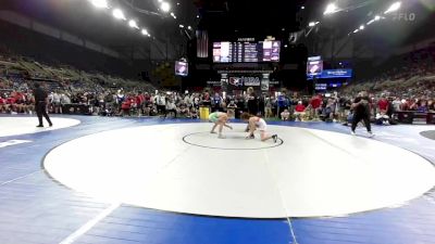 120 lbs Cons 64 #1 - Elijah Bayne, Oregon vs Anthony Ruzic, Illinois