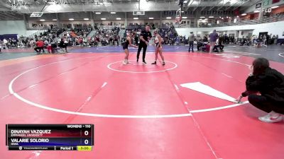 110 lbs Cons. Round 6 - Valarie Solorio, Iowa vs Dinayah Vazquez, Emmanuel University