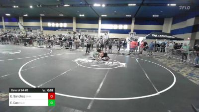 157 lbs Consi Of 64 #2 - Evan Sanchez, Dark Horse vs Ethan Cao, Palo Alto Elite WC