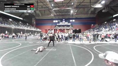 46 lbs Semifinal - Barrett Mamalis, Green River Grapplers vs Jaxon Garcia, Chadron Jr Wrestling Club