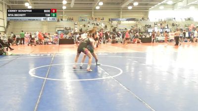 100 lbs Rr Rnd 3 - Cidney Schaffer, Lady Assassins - HSG vs Mya Beckett, Team RJN Green - HSG