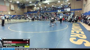 155lbs Semifinal - Makayla Torres, Toppenish (Girls) vs Lilian Hale, Wahkiakum (Girls)