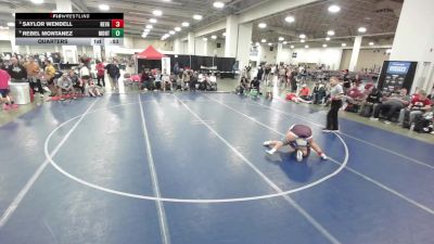 132 lbs Quarters - Saylor Wendell, Nevada vs Rebel Montanez, Montana