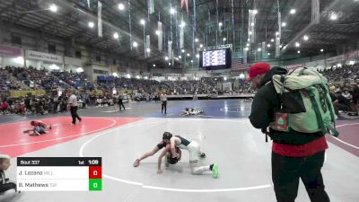 73 lbs Round Of 16 - Jocelynn Lozano, Valley Bad Boys vs Brady Mathews, Top Notch WC