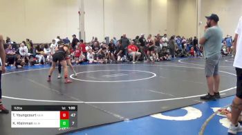 112 lbs Rr Rnd 4 - Tyler Youngcourt, K8 Mat Assassins Black vs Kaden Kleinman, K8 Ride Out