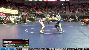 3A-138 lbs Cons. Round 2 - Holden Willett, Pleasant Valley vs Tucker Avis, Davenport West