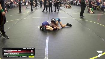 80 lbs Quarterfinal - Austin Rohrbacher, Lakewood WC vs Brody Birchfield, Springport Spartans