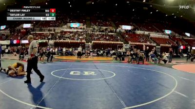 G - 130 lbs Champ. Round 2 - Taylor Lay, Helena Capital Girls vs Destiny Finley, Ronan Girls