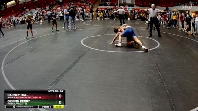 84 lbs Round 1 - Griffin Kerby, Mineral Wells vs Barney Hall, Anchor Bay Wrestling Club