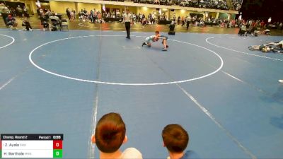 Boys 3rd-4th Grade - 67 Champ. Round 2 - Zayden Ayala, Sebolt Wrestling Academy vs Hudson Barthole, Moen Wrestling Academy