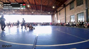 76 lbs Rr Rnd 2 - Zoey Ward, Keystone Kids Wrestling Club vs Atticus Pride, Keystone Kids Wrestling Club