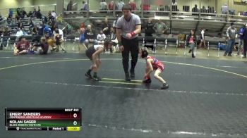 44/47 Round 3 - Emery Sanders, Contenders Wrestling Academy vs Nolan Sager, Black Knights Youth WC