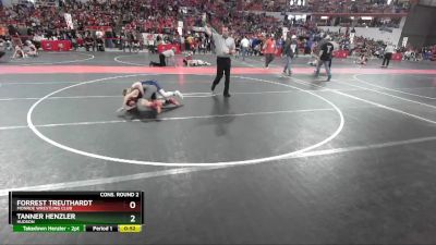 85 lbs Cons. Round 2 - Forrest Treuthardt, Monroe Wrestling Club vs Tanner Henzler, Hudson