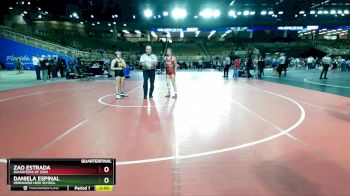 125 lbs Quarterfinal - Zao Estrada, Daughters Of Zion vs Daniela Espinal, Hernando High School