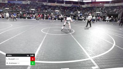 163 lbs Quarterfinal - Lincoln Russell, Harrah Little League Wrestling vs Mac Andrews, Florida National Team