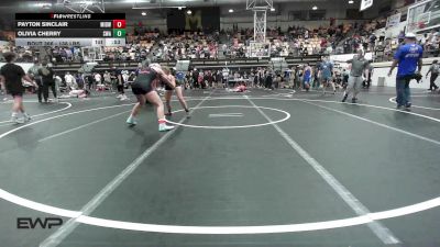 138 lbs 3rd Place - Payton Sinclair, Midwest City Bombers Youth Wrestling Club vs Olivia Cherry, Shelton Wrestling Academy