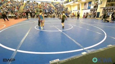 49 lbs Rr Rnd 2 - Jonah Raasch, Black Fox Wrestling vs Heston Hayes, Vinita Kids Wrestling