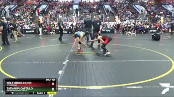 95 lbs Semifinal - Tatianna Castillo, Michigan Grappler RTC vs Cole Grollimund, St Louis WC