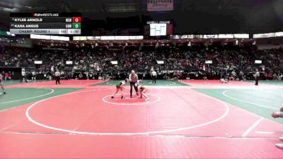 98 lbs Champ. Round 1 - Kylee Arnold, WEWA vs Kara Angus, GOW1