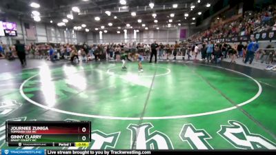 75 lbs Quarterfinal - Journiee Zuniga, Toppenish USA WC vs Ginny Clarry, Grant County WC