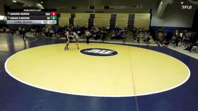 125 lbs Cons. Round 1 - Aidan Carone, Mount Union vs Anakin Burks, Shenandoah University