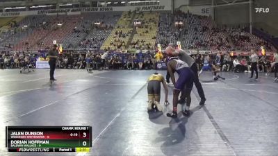 125 lbs Round 1 (16 Team) - Dorian Hoffman, Baldwin Wallace vs Jalen Dunson, Wisconsin-Whitewater