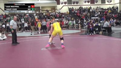 170 lbs Cons. Round 3 - Hailey Cook, Marion vs Alex Westphal, Independence