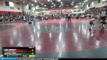 55 lbs Champ. Round 2 - Jory Heinrich, American Outlaws vs Landon Thom, Pursuit Wrestling Minnesota