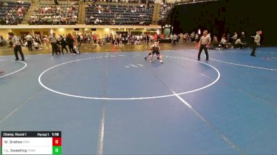 7th - 8th grade - 100 Champ. Round 1 - Landen Sweeting, The Royal Wrestling Club vs Weston Drahos, Iowa