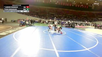3A Boys 190 lbs Champ. Round 1 - Landon Risseeuw, Willamina Boys vs Tyson Breshears, Burns Boys