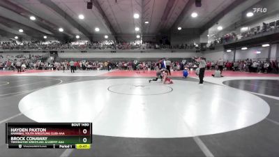 155 lbs Cons. Round 4 - Brock Conaway, Terminator Wrestling Academy-AAA  vs Hayden Paxton, Hannibal Youth Wrestling Club-AAA