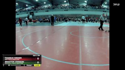 60A Cons. Semi - Thadeus Wiener, Nixa Youth Wrestling vs Brigston Johnson, Smithville Youth Wrestling