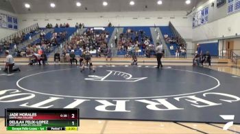 123 lbs Semifinal - Delilah Felix-Lopez, East Los Angeles College vs Jade Morales, Santa Ana College