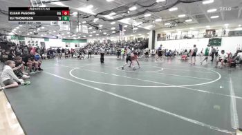 106 lbs Cons. Round 4 - Eli Thompson, The Hideout vs Elijah Pagonis, BullTrained