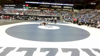 157 lbs Quarterfinal - Evan Hartman, Andover HS vs Gavin Axtell, Maize South HS