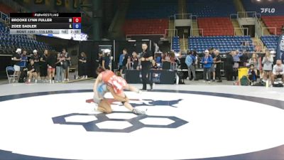 115 lbs Champ. Rd Of 128 - Brooke Lynn Fuller, IN vs Zoee Sadler, IL