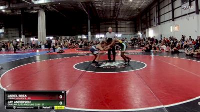 155 lbs Semifinals (4 Team) - Jay Anderson, CAROLINA ELITE WRESTLING CLUB vs Jariel Brea, COMBAT ATHLETICS