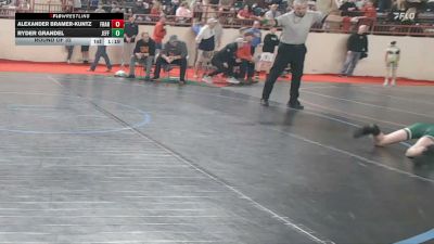 75_B lbs Round Of 32 - Alexander Bramer-Kuntz, Franklin Regional vs Ryder Grandel, Jefferson Morgan