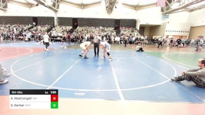 184-H lbs Round Of 32 - Anthony Mastrangeli, Toms River North vs Quint Barber, Northport