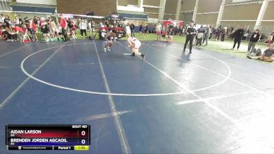 132 lbs Semifinal - Aidan Larson, OR vs Brenden Jorden Agcaoili, NV