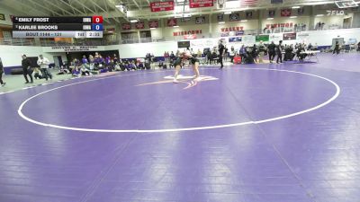 131 lbs 1st Place Match - Emily Frost, Iowa vs Karlee Brooks, Iowa