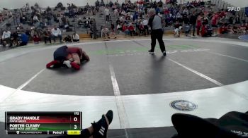 172 lbs Round 1 - Porter Cleary, White Bear Lake Area vs Grady Mandle, Maple Grove