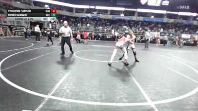 120 lbs Consi Of 8 #2 - Preston Parker, Gladiator Elite WC vs Ryder March, Hallsville Kids Club