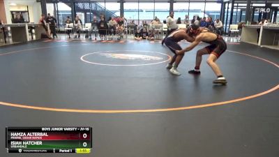 JV-16 lbs Round 2 - Isiah Hatcher, Urbandale vs Hamza Alterbal, Prairie, Cedar Rapids