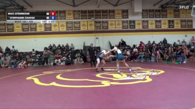 138 lbs Semifinal - Stephanie Chavez, Menlo College vs Maci Stemmons, Menlo College