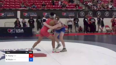 75 kg Cons 16 #2 - Kaden Young, Nixa Youth Wrestling vs Michael Boyle, Ohio