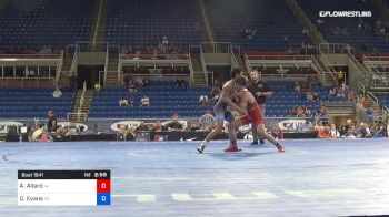 126 lbs Cons 8 #2 - Adam Allard, Iowa vs David Evans, Pennsylvania