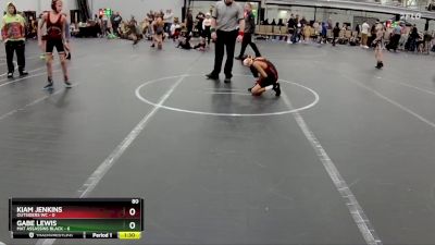 80 lbs Semis (4 Team) - Kiam Jenkins, Outsiders WC vs Gabe Lewis, Mat Assassins Black